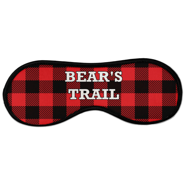 Lumberjack Plaid Sleeping Eye Mask - Front Large