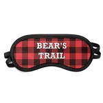 Lumberjack Plaid Sleeping Eye Mask - Small (Personalized)