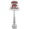 Lumberjack Plaid Small Chandelier Lamp - LIFESTYLE (on candle stick)