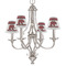 Lumberjack Plaid Small Chandelier Shade - LIFESTYLE (on chandelier)