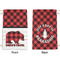 Lumberjack Plaid Small Laundry Bag - Front & Back View