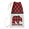 Lumberjack Plaid Small Laundry Bag - Front View