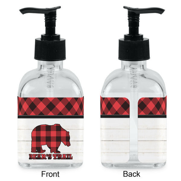 Lumberjack Plaid Glass Soap/Lotion Dispenser - Approval