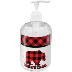 Lumberjack Plaid Acrylic Soap & Lotion Bottle (Personalized)