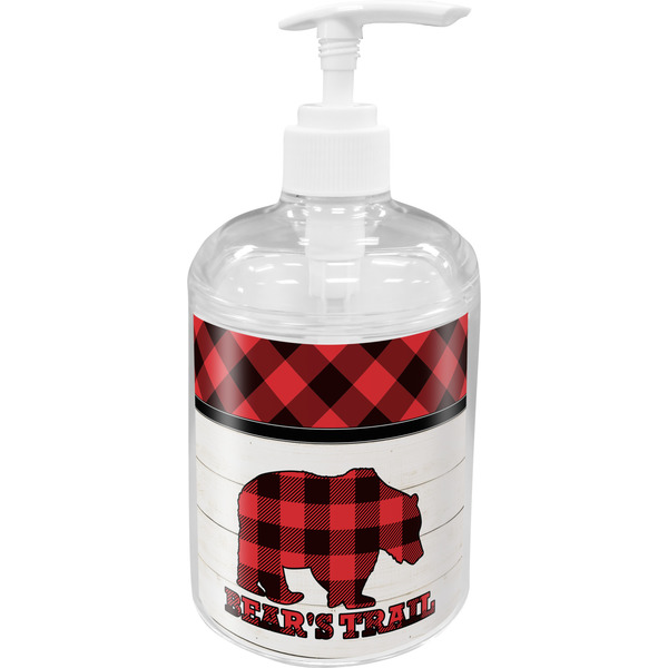 Lumberjack Plaid Soap / Lotion Dispenser (Personalized)