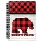 Lumberjack Plaid Spiral Notebook - 7x10 w/ Name or Text