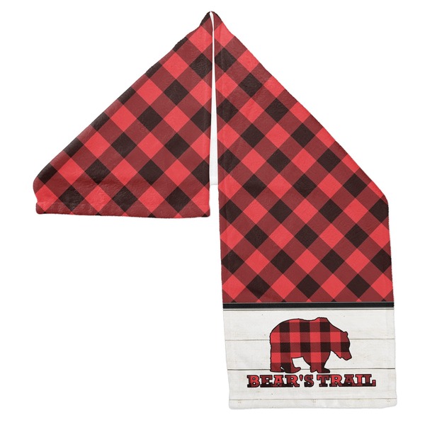 Lumberjack Plaid Sports Towel Folded - Both Sides Showing