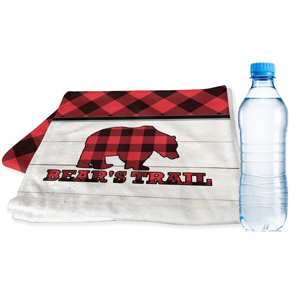 Custom Lumberjack Plaid Sports & Fitness Towel (Personalized)