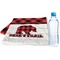 Lumberjack Plaid Sports Towel Folded with Water Bottle