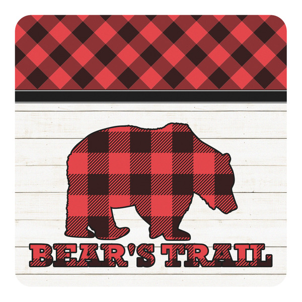 Custom Lumberjack Plaid Square Decal - Small (Personalized)