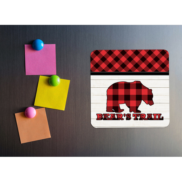 Lumberjack Plaid Square Fridge Magnet - LIFESTYLE
