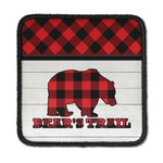 Lumberjack Plaid Iron On Square Patch w/ Name or Text