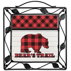 Lumberjack Plaid Square Trivet (Personalized)