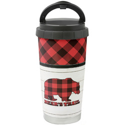 Lumberjack Plaid Stainless Steel Coffee Tumbler (Personalized)