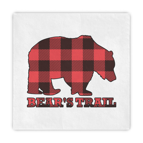 Custom Lumberjack Plaid Decorative Paper Napkins (Personalized)