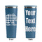 Lumberjack Plaid Steel Blue RTIC Everyday Tumbler - 28 oz. - Front and Back