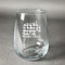 Lumberjack Plaid Stemless Wine Glass (Single) (Personalized)
