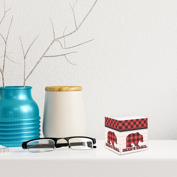 Lumberjack Plaid Sticky Note Cube - LIFESTYLE