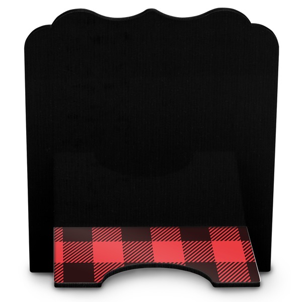 Lumberjack Plaid Stylized Tablet Stand - Back