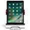 Lumberjack Plaid Stylized Tablet Stand - Front with ipad