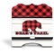 Lumberjack Plaid Stylized Tablet Stand - Front without iPad