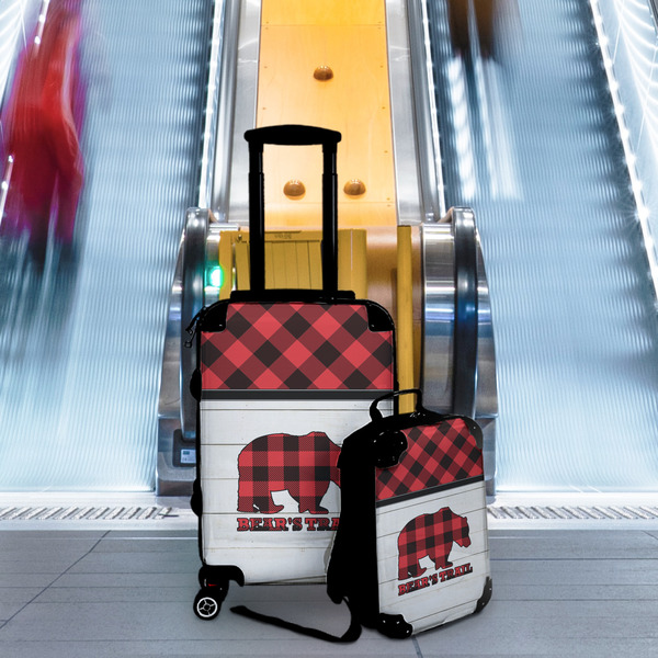 Lumberjack Plaid Suitcase Set 4 - IN CONTEXT