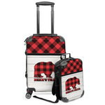 Lumberjack Plaid Kids 2-Piece Luggage Set - Suitcase & Backpack (Personalized)
