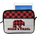 Lumberjack Plaid Tablet Case / Sleeve - Large (Personalized)