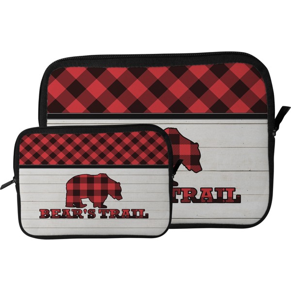 Lumberjack Plaid Tablet Sleeve (Size Comparison)