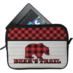 Lumberjack Plaid Tablet Case / Sleeve - Small (Personalized)
