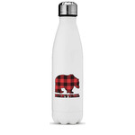 Lumberjack Plaid Water Bottle - 17 oz. - Stainless Steel - Full Color Printing (Personalized)