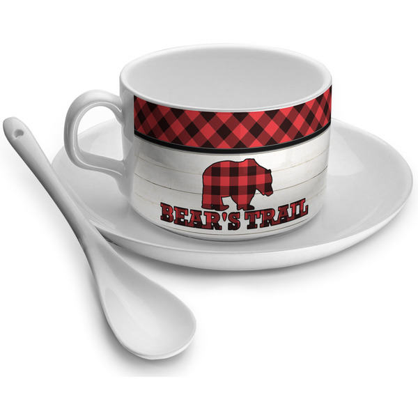 Custom Lumberjack Plaid Tea Cup (Personalized)