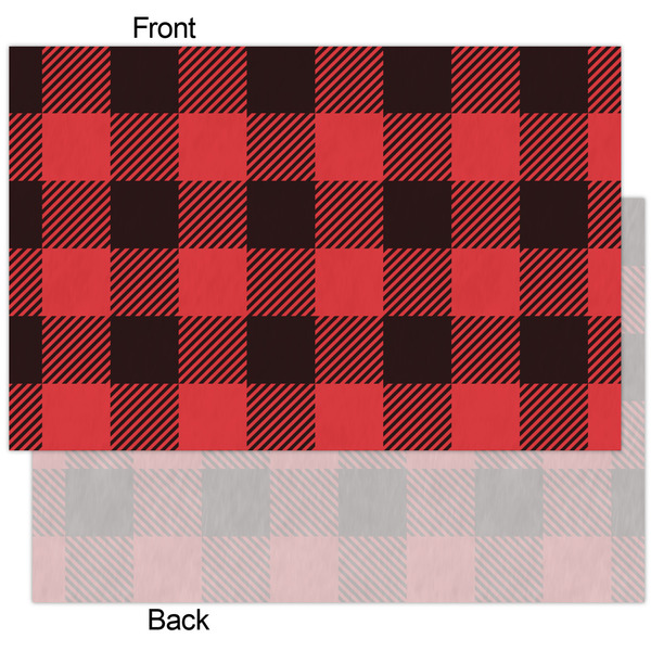 Lumberjack Plaid Tissue Paper - Heavyweight - XL - Front & Back