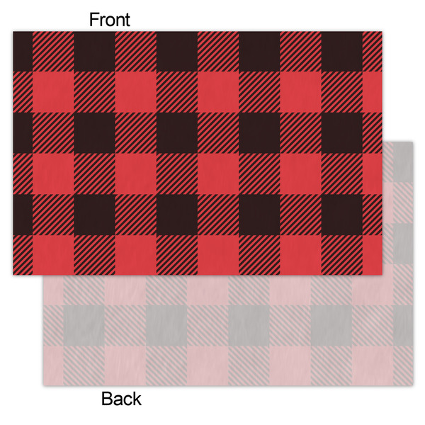 Lumberjack Plaid Tissue Paper - Lightweight - Small - Front & Back