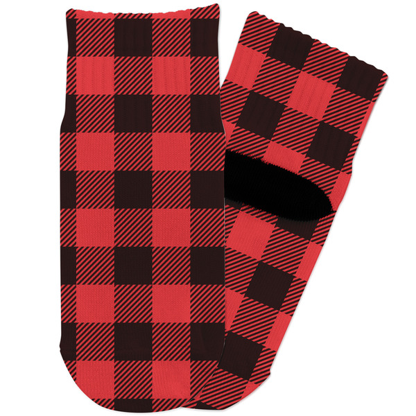 Custom Lumberjack Plaid Toddler Ankle Socks