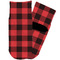 Lumberjack Plaid Toddler Ankle Socks - Single Pair - Front and Back