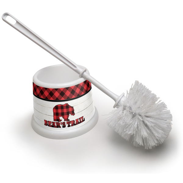Custom Lumberjack Plaid Toilet Brush (Personalized)