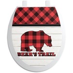 Lumberjack Plaid Toilet Seat Decal (Personalized)