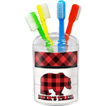 Lumberjack Plaid Toothbrush Holder (Personalized)