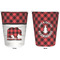 Lumberjack Plaid Trash Can White - Front and Back - Apvl