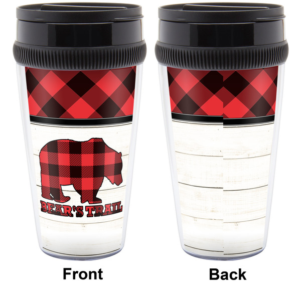 Lumberjack Plaid Travel Mug Approval (Personalized)