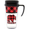 Lumberjack Plaid Acrylic Travel Mug with Handle (Personalized)