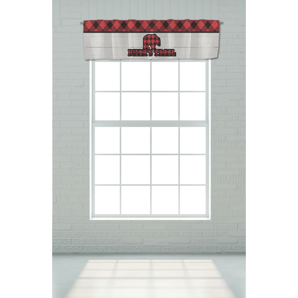 Lumberjack Plaid Valance - On window