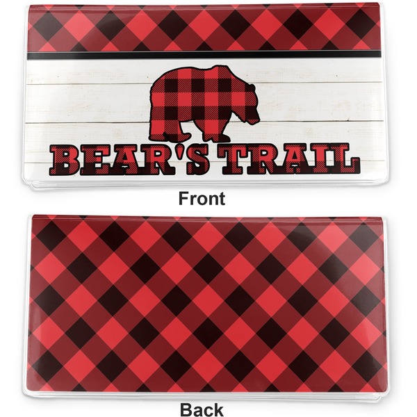 Lumberjack Plaid Vinyl Check Book Cover - Front and Back