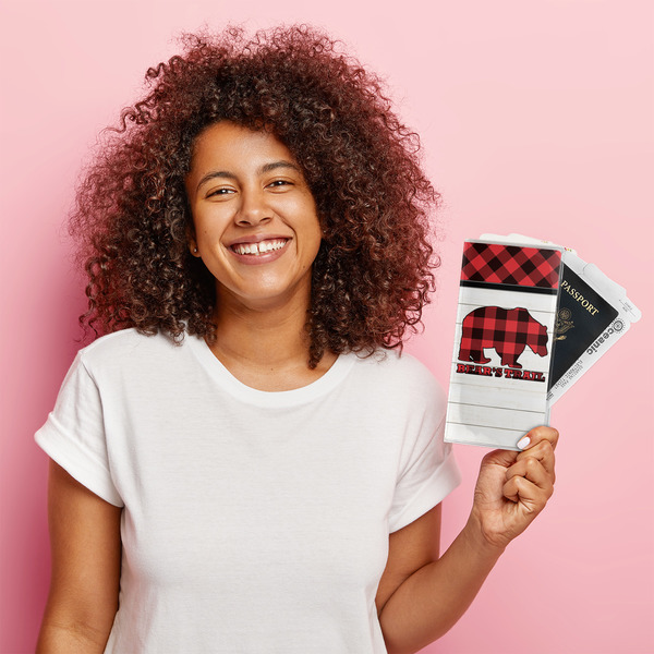 Lumberjack Plaid Vinyl Document Holder - LIFESTYLE