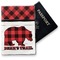 Lumberjack Plaid Vinyl Passport Holder (Personalized)