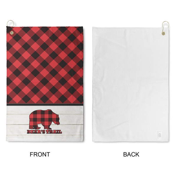 Lumberjack Plaid Waffle Weave Golf Towel - Approval