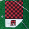 Lumberjack Plaid Waffle Weave Golf Towel - In Context