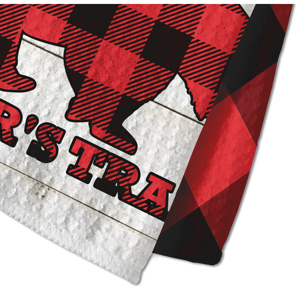 Lumberjack Plaid Waffle Weave Towel - Closeup of Material Image