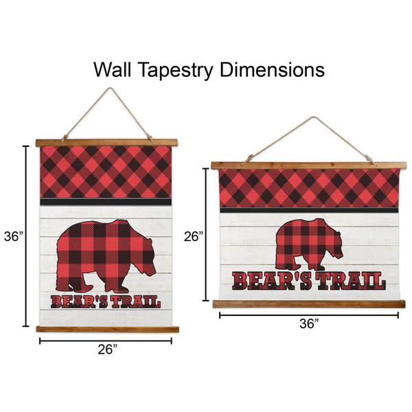 Lumberjack Plaid Wall Hanging Tapestries - Parent/Sizing